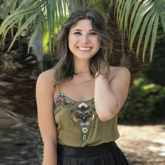 Matthew Williamson Beaded Green Sleeveless Tank Top Size 8 Small b36 - Picture 9 of 9